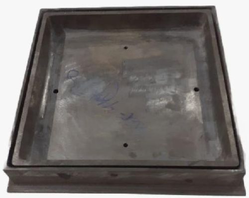 Rectangular Recessed Cast Iron Manhole Cover, For Construction, Industrial, Size : 150-600mm