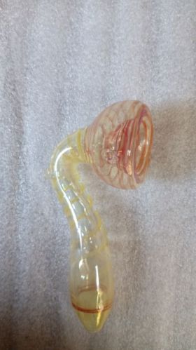 Polish Dotted Sherlock Glass Smoking Pipe, Feature : Durable, Eye-catchy Look, Fine Finishing