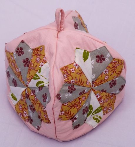 Square Printed Cotton Quilted Tea Cozy, Color : Multicolor