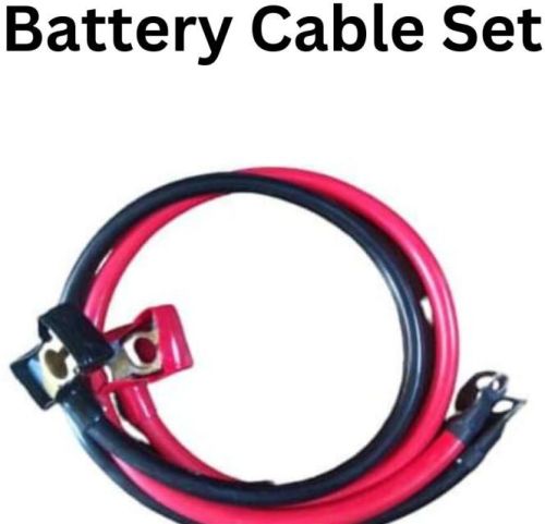 Black Rubber Copper Battery Cable Set, For Automobile, Feature : Durable, High Ductility