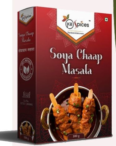 Blended Soya Chaap Masala, For Cooking, Packaging Size : 100gm