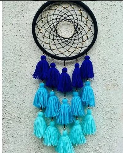 Round Woolen Dream Catcher, For Decoration