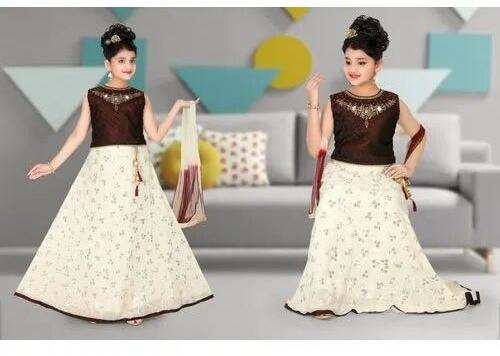 Kids Designer Lehenga Choli, Design : Embroidery