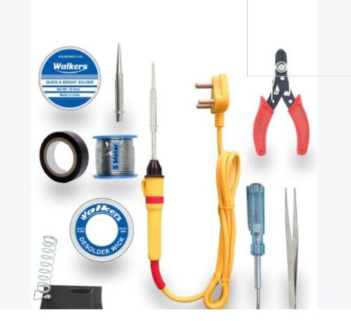 Walkers Beginners 10In1 Mobile Soldering Iron Equipment Tool Machine Combo Kit Set With Flux Paste A