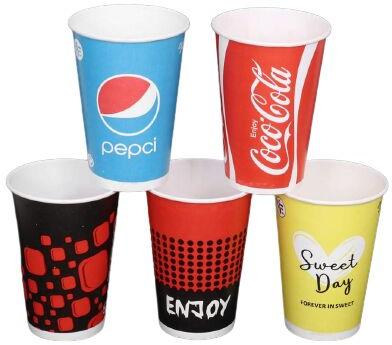 Round 300ml Printed Paper Cup, Feature : Disposable, Leakage Proof, Liquid Hold