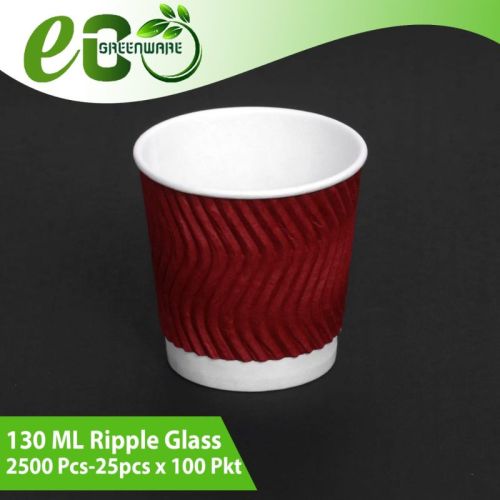 Printed Paper Glasses, For Coffee, Soft Drinks, Tea, Water, Wine, Style : Double Wall, Ripple Wall
