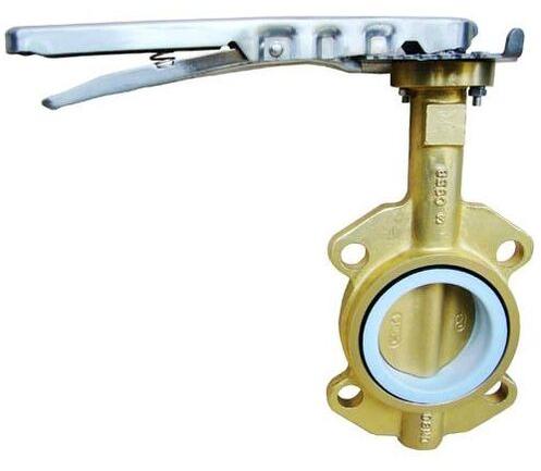 Polished Brass Butterfly Valve, For Industrial, Packaging Type : Carton