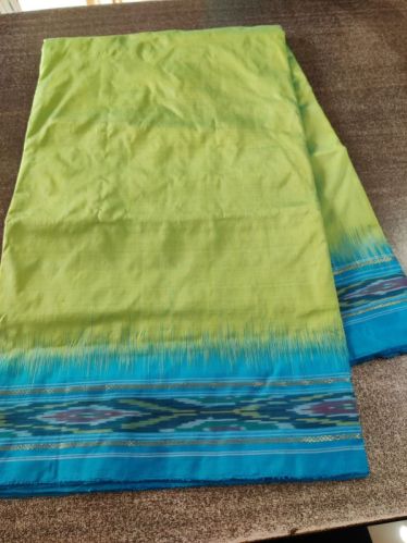 Unstitched Pochampally Ikkat Pattu Saree, For Dry Cleaning, Anti-Wrinkle, Shrink-Resistant, Age Group : Adults