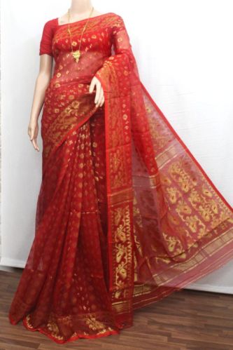 Printed Dhakai Jamdani Saree, Technics : Attractive Pattern