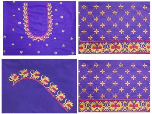 Half Pattu Designer Blouses, Size : Unstitched