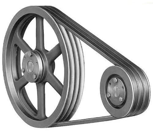 Alloy Steel Semi Automatic V-Belt Pulley, For Lifting Platform, Capacity : 0.5-1 Ton