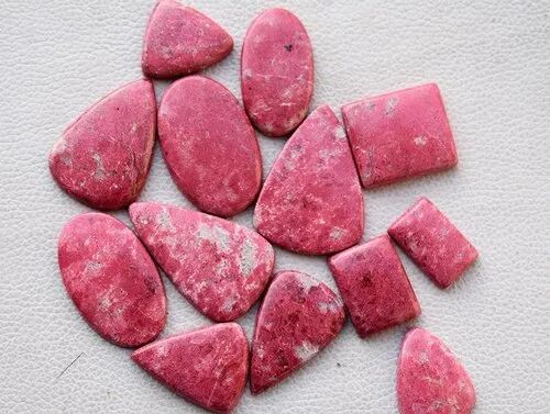 Natural Thulite Gemstone Pendant, Color : Pink