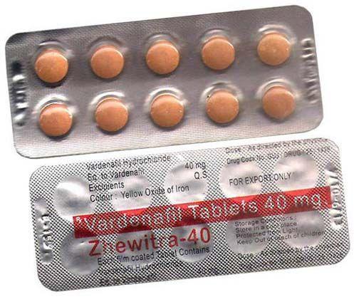 Zhewitra 40mg Tablets, For Erectile Dysfunction