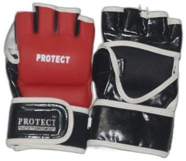 PU MMA Fighting Gloves, Pattern : Plain
