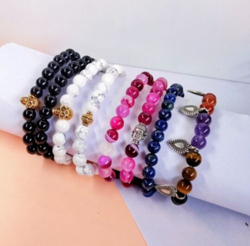 Polished Plain Crystal Bracelet, Feature : Shiny Look, Attractive Designs