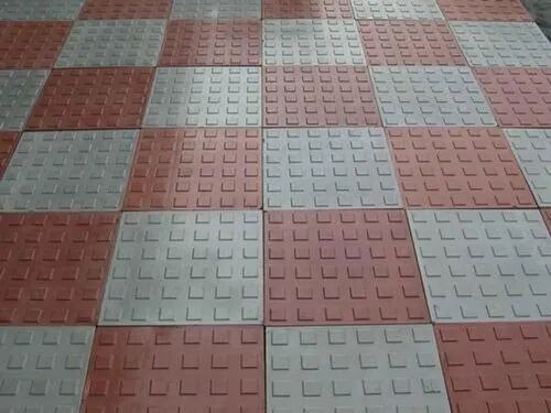 Ceramic Chequered Floor Tiles, For Parking, Size : Standard