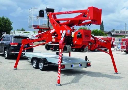 Hydraulic S19HD Boom Lift, For Construction, Color : Red