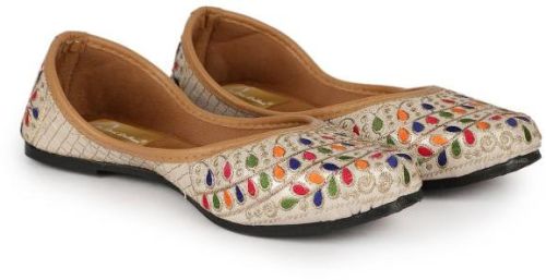 The Desi Dulhan Women Multi Ethnic Embroidered Jutti With PVC Sole - E7