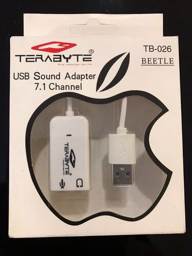 Plastic USB Sound Card, Color : White