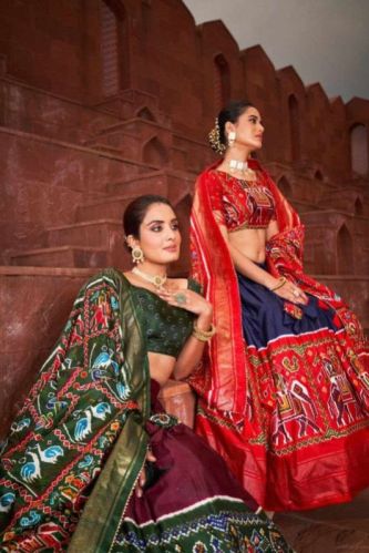 Dola Silk Patola Print With Foil Work Lehenga Choli With Dupatta