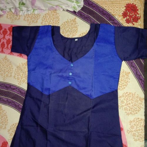 Full Sleeve Round Good Salwar Kameez School Uniform, Color : Navy Blue