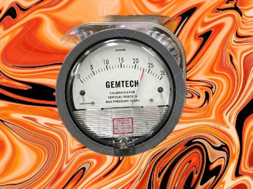 GEMTECH Magnehelic Gauge Range 0-100 Pascals, Size : 4inch