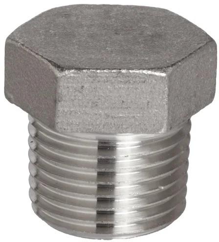 SS Hex Head Plug, Color : Silver