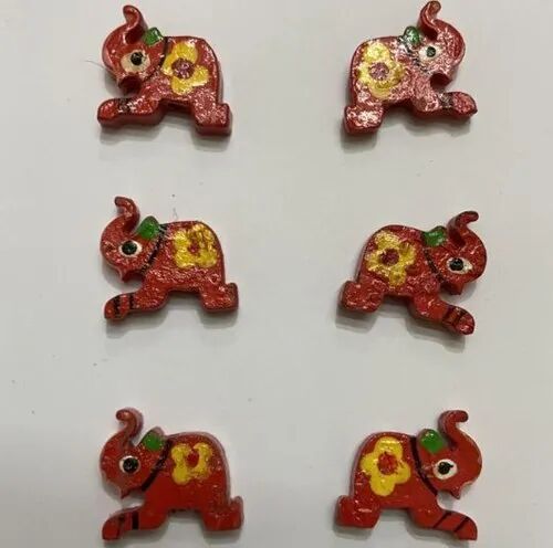 Wooden Elephant Bead, Packaging Type : Packet