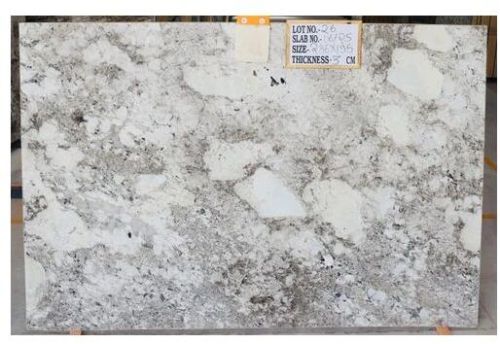 Rectangle Alaska White Granite, Stone Form : Big Slab