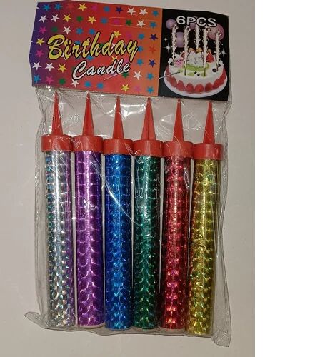 Wax Sparkler Birthday Candle, Packaging Size : 6 Piece