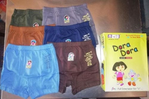 Plain Cotton Lycra Kids Briefs