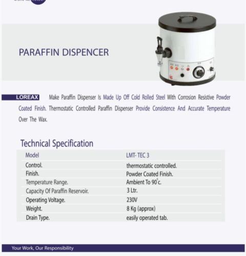 White Metal PARAFIN DISPENSER