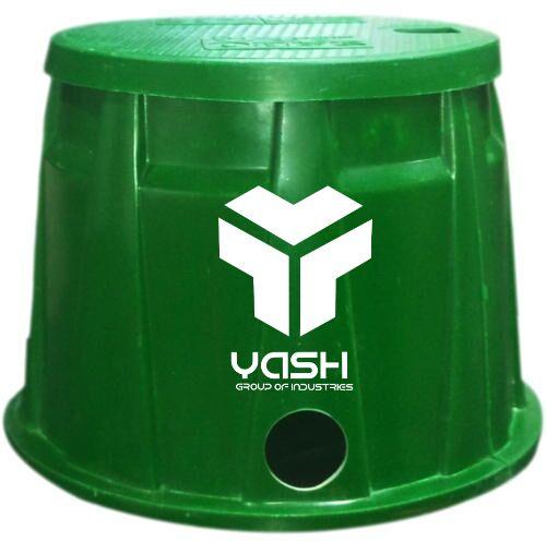 FRP Round Earthing Pit Cover, Color : Green