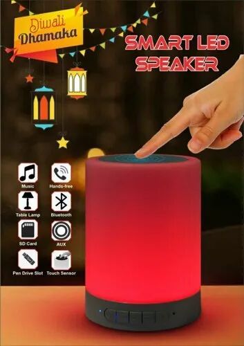 Touch Lamp Bluetooth Speaker, Shape : Round