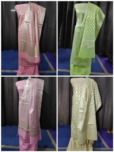 Full Sleeve Banarasi Chanderi Lorex Suit