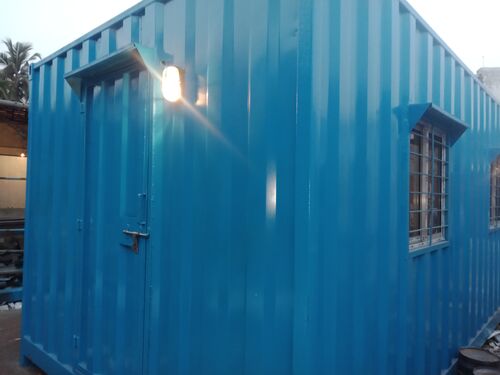 Sai Enterprise Mild Steel Portable Security Guard Cabin, Size : 4 X 4 X 8.6 Feet