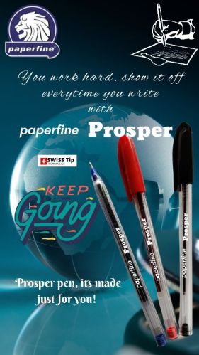 Paperfine Prosper Refill Ball Pen, Length : 4-6inch