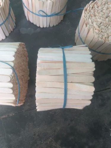 Creamy Wooden Ice Creams Stick, Size : Customised