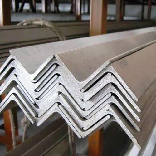 2B Jindal Stainless Steel Angle, For Construction, Color : Silver