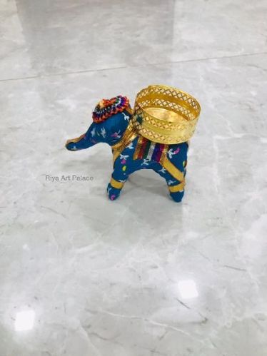 Polished Elephant T-Light Candle Holder, For Dust Resistance, Shiny, Packaging Type : Carton Box, Paper Box