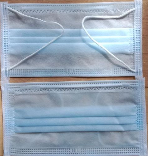 Giriraj Non Woven 3 Ply Face Mask Earloop, Color : Blue, Green