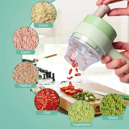 4 In 1 Portable Electric Vegetable Cutter Set