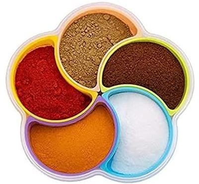 Plastic Multicolor Flower Spice Rack, For Home, Restaurant, Etc.