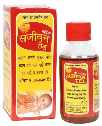Sajivan Oil, For Body Massage, Body Pain, Headache, Etc