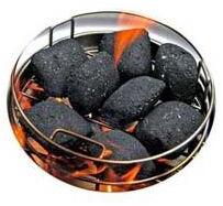 Coconut shell charcoal briquettes