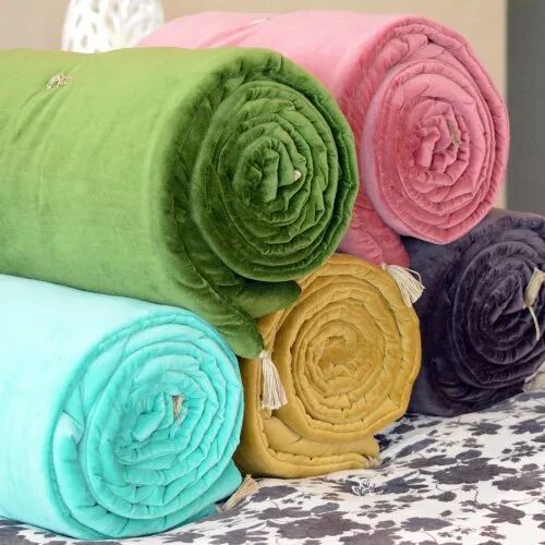 Velvet Bed Runner, Color : Multi