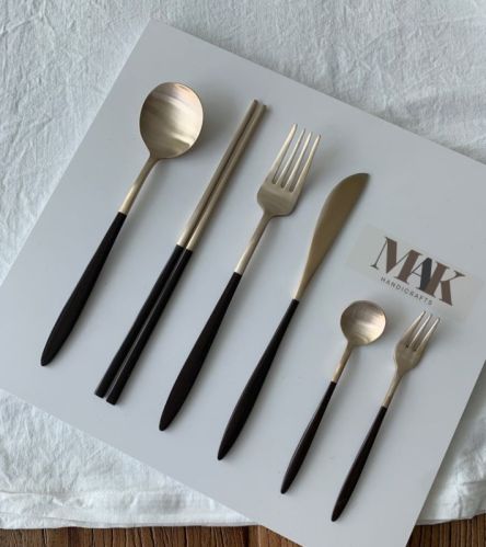 Mak Handicraft Brass Cutlery Sets, Packaging Type : Box