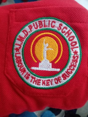 School Logo Wirting From Computer Embroidery, For Fabric Use, Feature : Attractive Look, Eco-Friendly