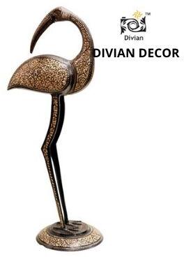 Divian Decor Polished Engraved Brass Statue, For Home, Hotel, House, Shop, Packaging Type : Carton Box