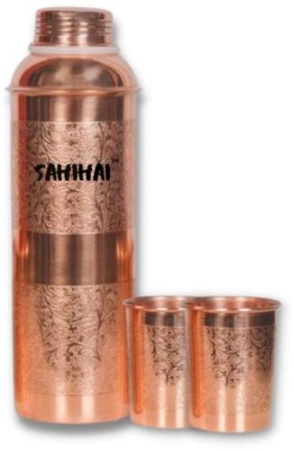 Sahi Hai Copper Bottle Glass Set